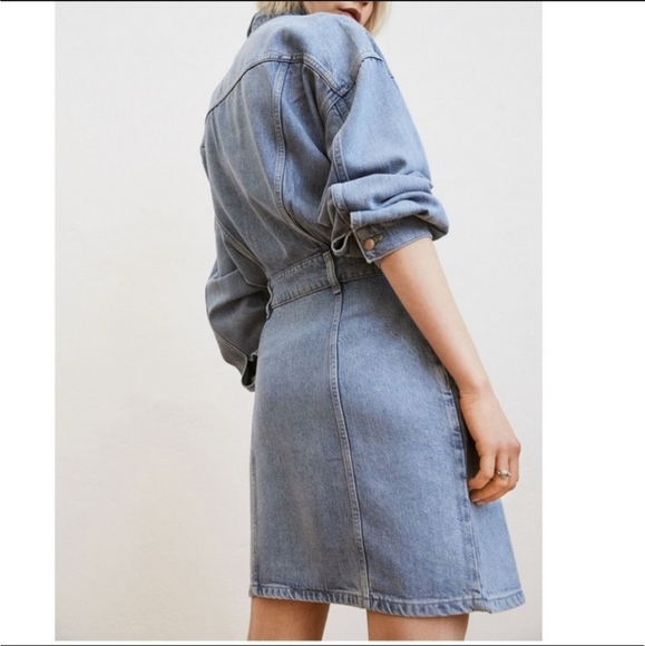HM x Lee Denim Dress Sz S - Picture 2 of 2